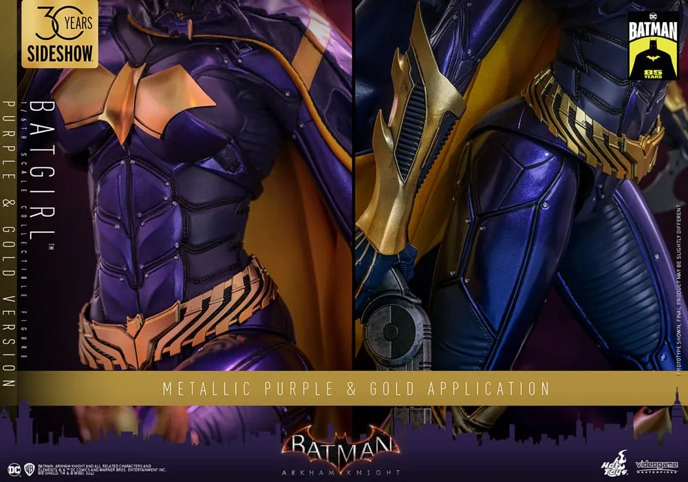 Batman Arkham Knight Action Figure – Batgirl Purple and Gold 30 cm 16