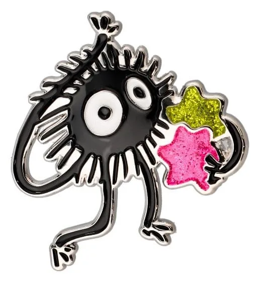 Spirited Away Brooch – Susuwatari Metal Design