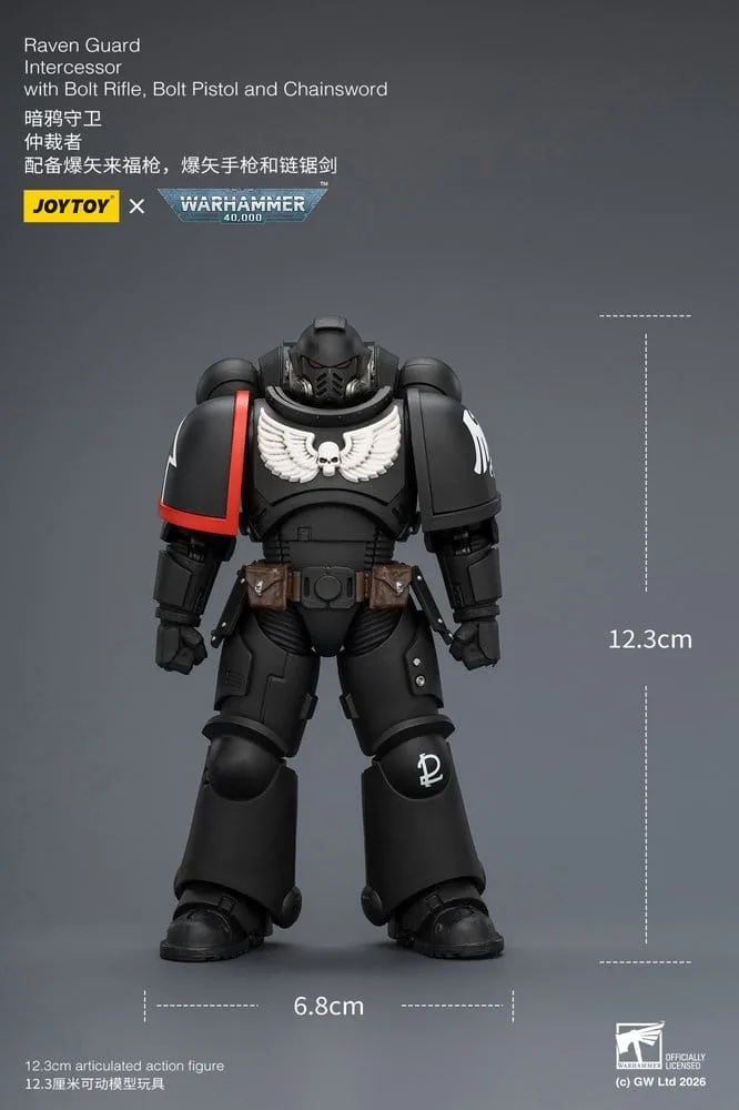 Warhammer 40,000 Action Figure – Raven Guard Intercessor 12.3 cm 10