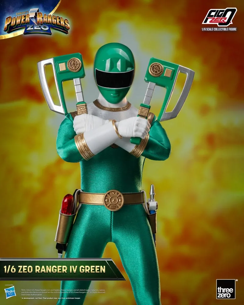 Power Rangers Zeo Action Figure – FigZero Ranger IV Green 30.7 cm 7