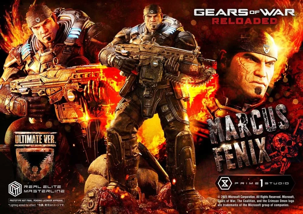 Gears of War Reloaded Statue – Marcus Fenix Ultimate 97 cm 2