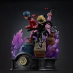 Miraculous Statue – Ladybug and Cat Noir Signed Edition 23 cm 3