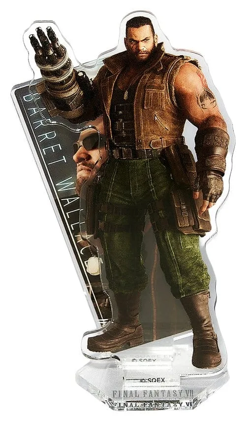 Final Fantasy VII Rebirth Acrylic Stand – Barret Wallace 10 cm