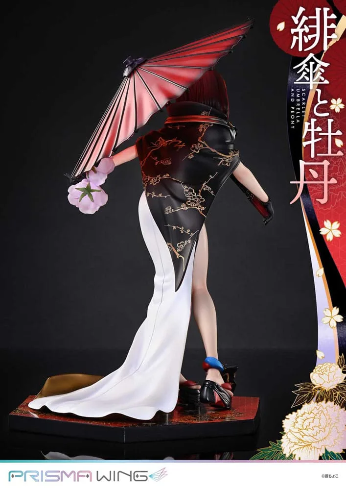 Fuzichoco PVC Statue – Scarlet Umbrella and Peony 1/7 Scale 28 cm 16