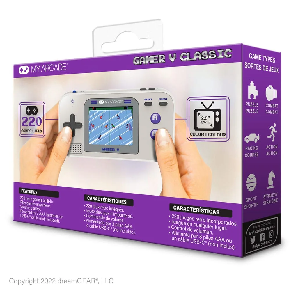 My Arcade Handheld Gaming System – Gamer V Classic 4