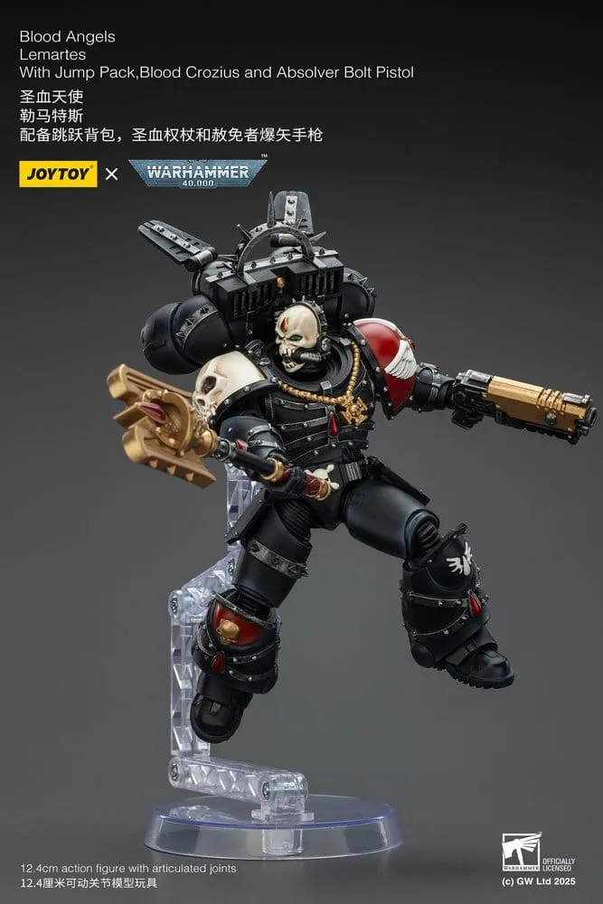 Warhammer 40,000 Action Figure – Blood Angels Lemartes 12.4 cm 10