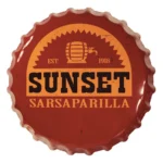 Fallout metalen wandbord – Sunset Sarsaparilla kroonkurk 37 cm 1