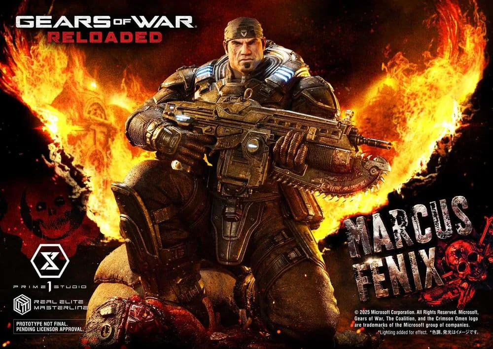 Gears of War Statue – Marcus Fenix Ultimate Bonus 97 cm 9