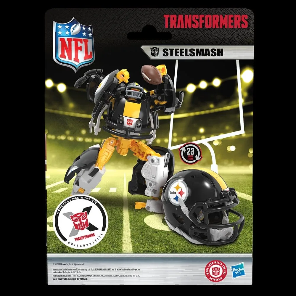 Transformers x NFL Figure – Steelers Steelsmash 14 cm 10