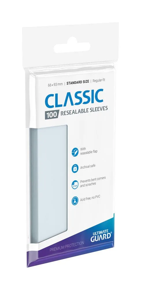 Ultimate Guard Card Sleeves – Classic Resealable 66 x 93 mm