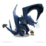 D&D miniatuur – Anthradusk Ancient Blue Dragon 20 cm 2