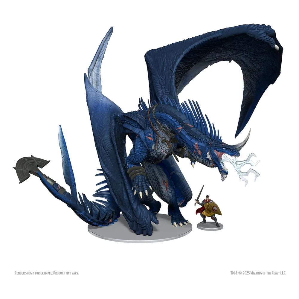 D&D miniatuur – Anthradusk Ancient Blue Dragon 20 cm 2