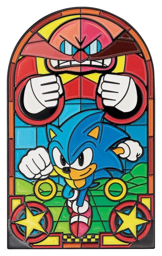 Sonic the Hedgehog Ingot – Stained Glass Style 10 x 6 cm
