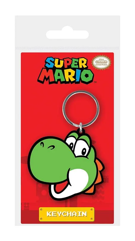 Super Mario Rubber Keychain – Yoshi 6 cm