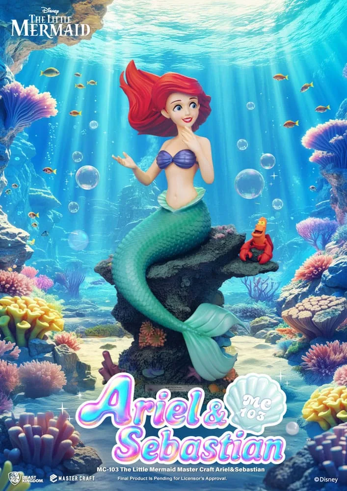 The Little Mermaid Statue – Ariel and Sebastian 42 cm 2
