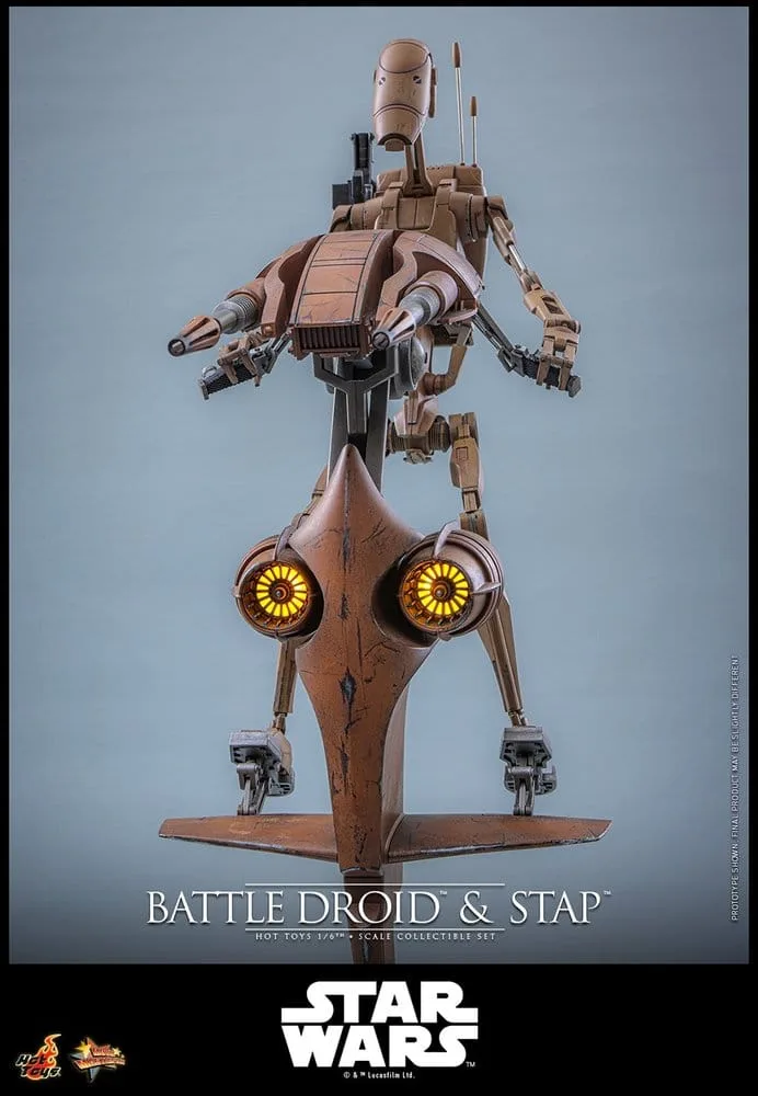 Star Wars Action Figure Set – Battle Droid and STAP 1/6 32 cm 3