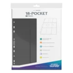 Ultimate Guard Binder Pages – Grey 18-Pocket Side-Loading 10-Pack 3