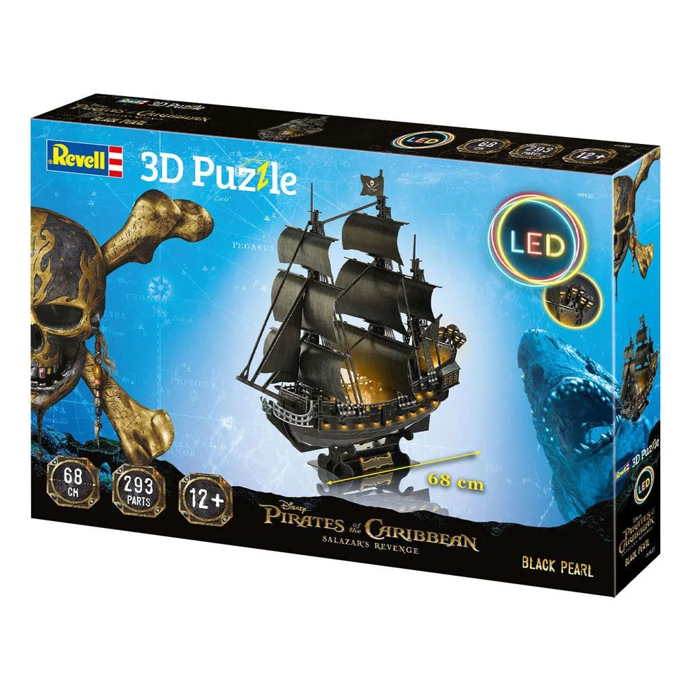 Pirates of the Caribbean 3D Puzzle – Black Pearl LED 68 cm 5