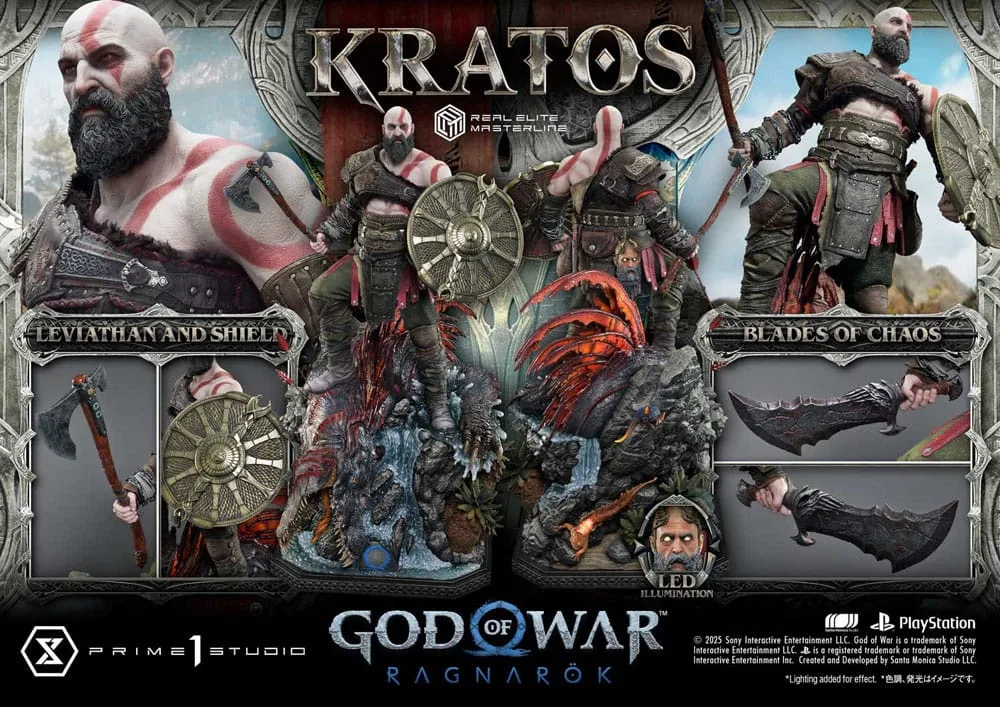 God of War Ragnarok Statue – Kratos Ultimate 1/3 Scale 95 cm 5
