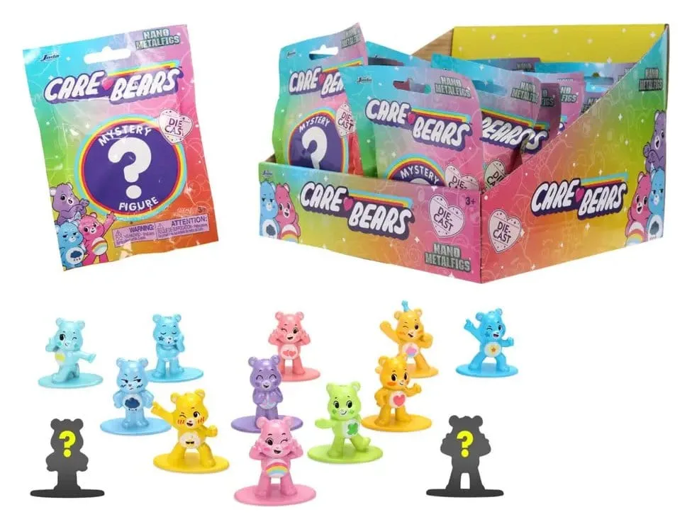 Care Bears Mini Figures – Nanofigs Blind Pack Display 24 Packs