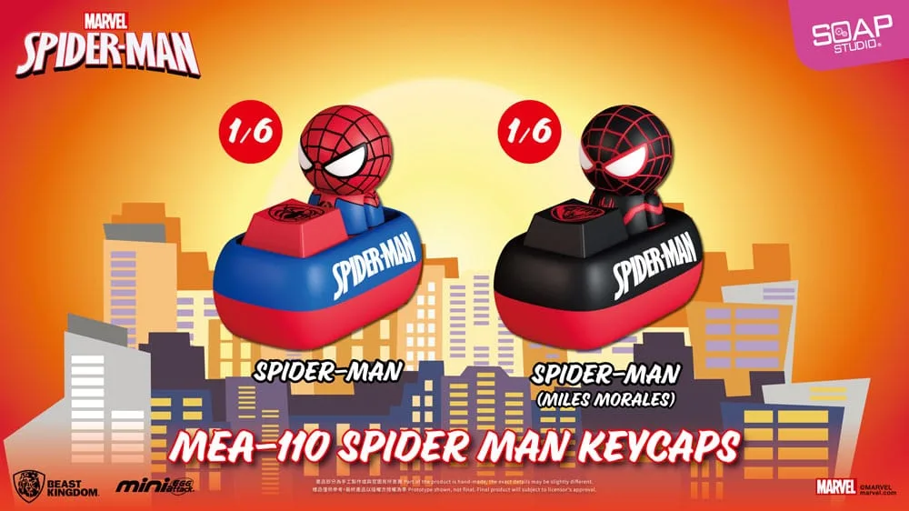 Spider-Man Keycap Figures – Mini Egg Attack Assortment of 6 5 cm 3