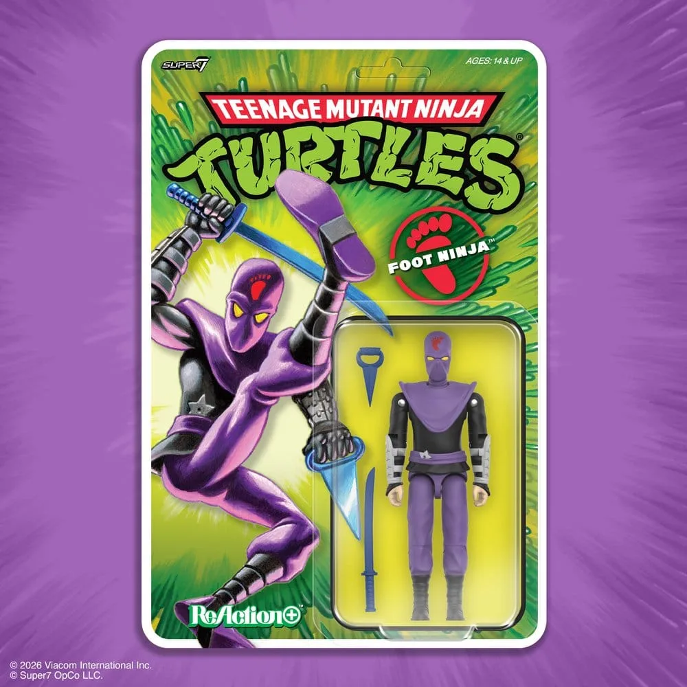 Teenage Mutant Ninja Turtles Action Figure – Foot Ninja ReAction+