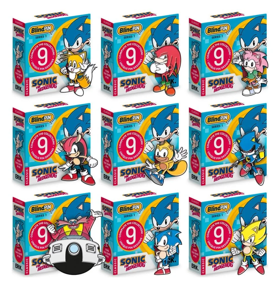 Sonic the Hedgehog Pin Badges – Series 1 Display of 24 2
