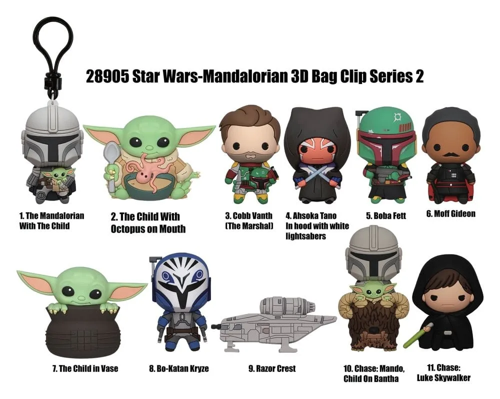 Star Wars Bag Clips – The Mandalorian Series 2 Display 24-Pack 2