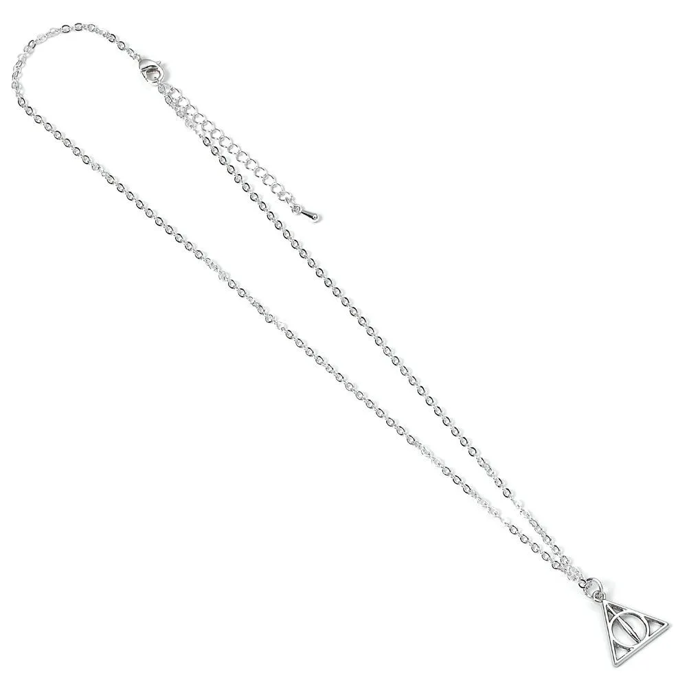 Harry Potter Necklace – Silver-Plated Deathly Hallows Pendant 3