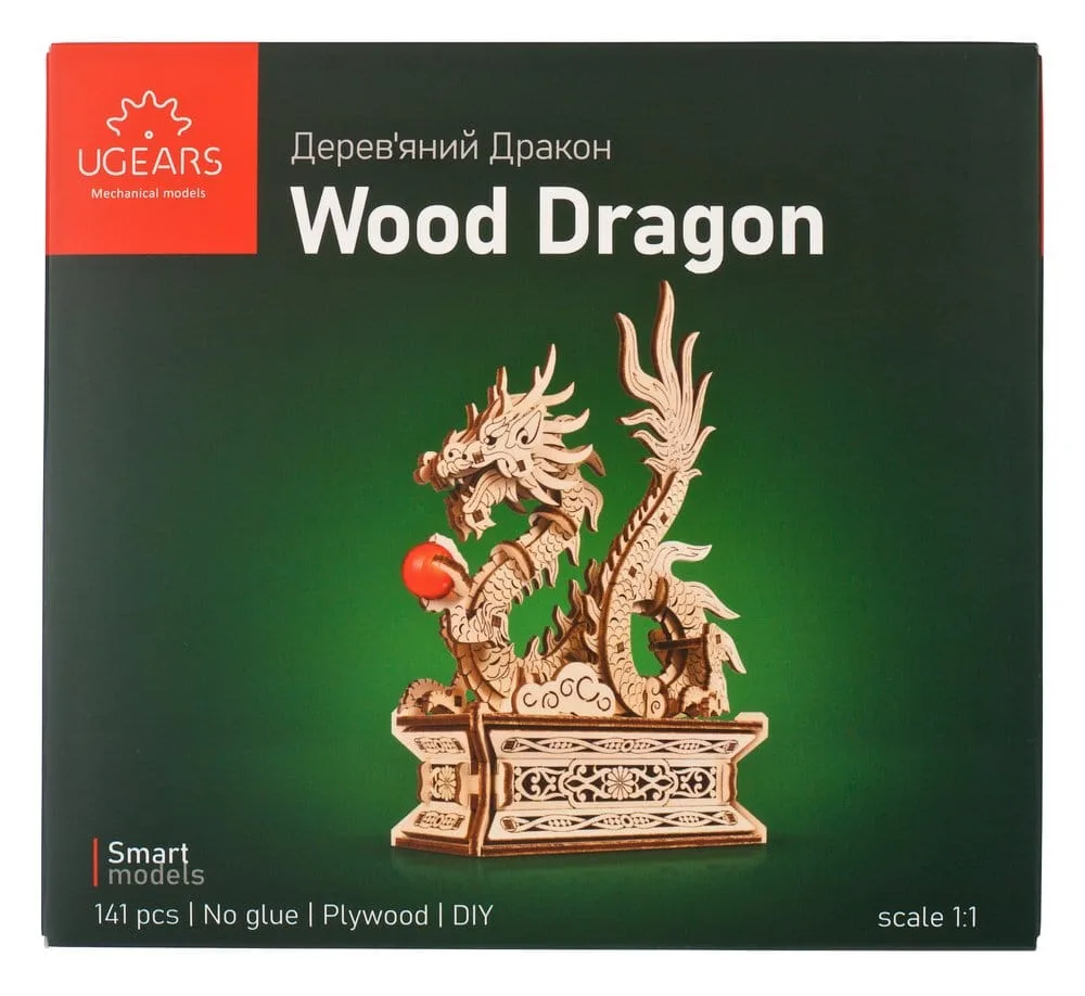 Ugears Wooden Model Kit – Wood Dragon 3