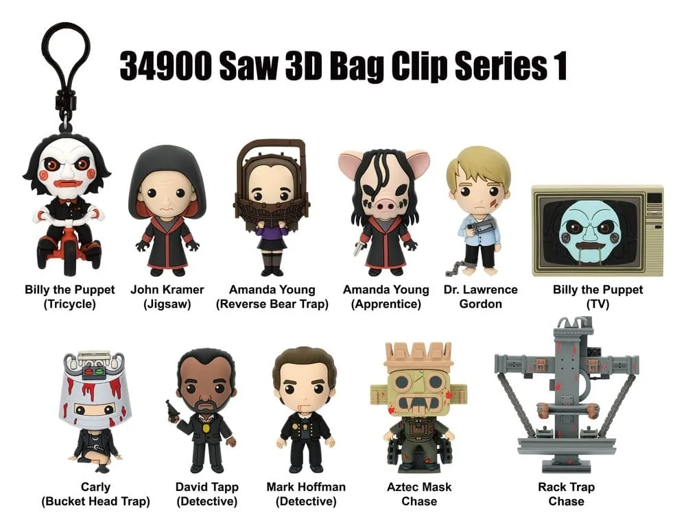Saw 3D Bag Clip Display – Series 1 24 Blind Bags