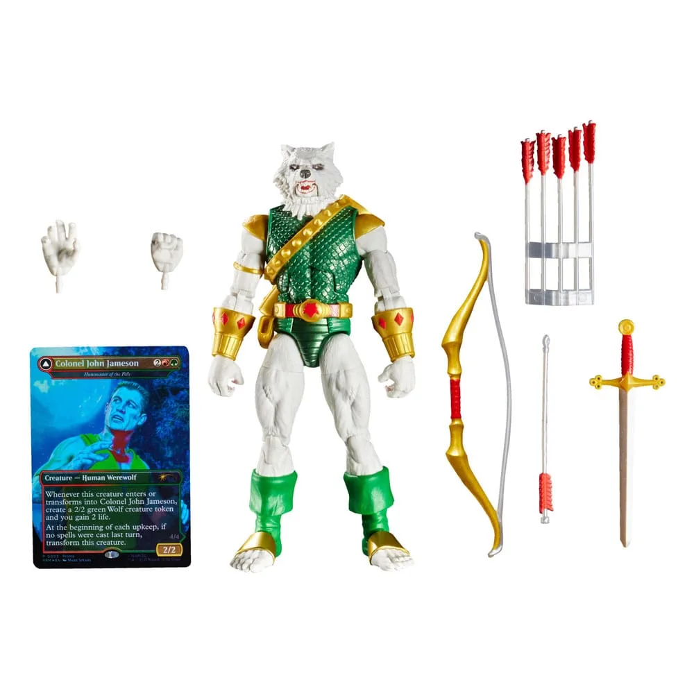 Marvel Legends Action Figure – Man-Wolf with MTG Foil Card 15 cm 12