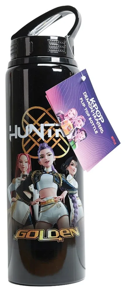 KPop Demon Hunters Water Bottle – Golden Flip Top 700 ml 3