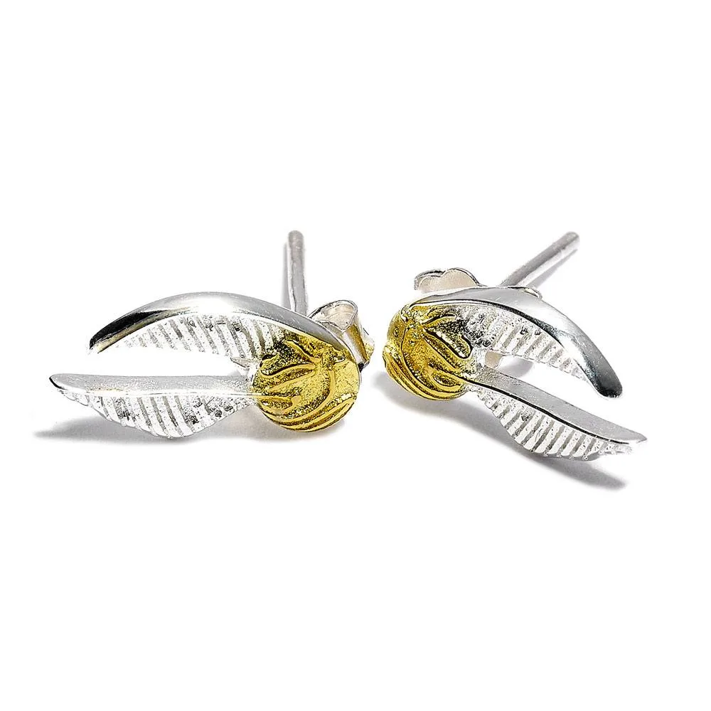 Harry Potter Earrings – Silver-Plated Golden Snitch 15 mm