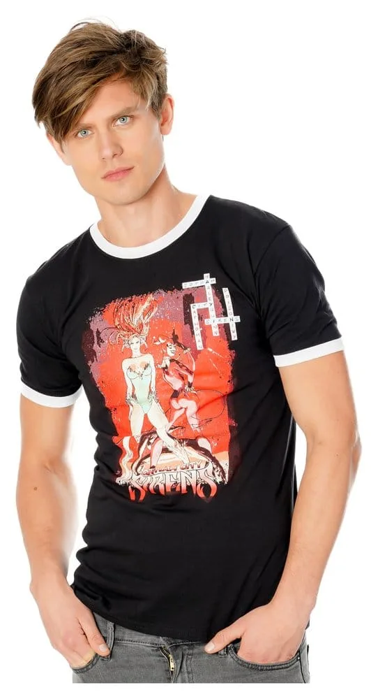 Gotham City Sirens T-Shirt – Crossword Black Ringer XL 3