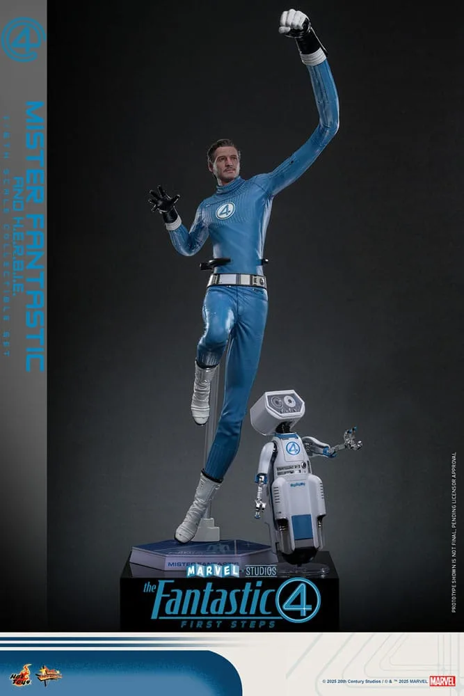 Fantastic Four Figure Set – Mister Fantastic and H.E.R.B.I.E. 30 cm 5