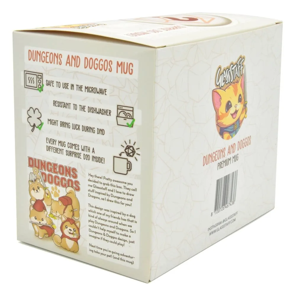 Glassstaff Mug and D20 Gift Set – Dungeons & Doggos 2