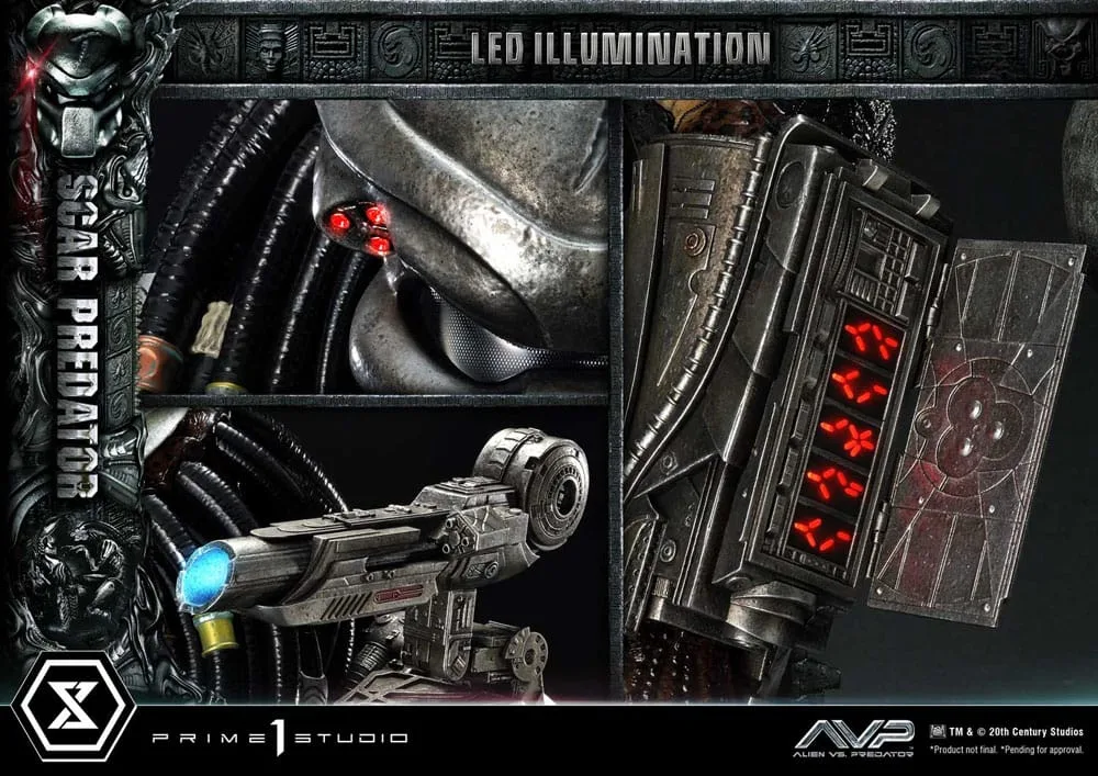 Alien vs Predator Statue – Scar Predator 1/3 93 cm 6