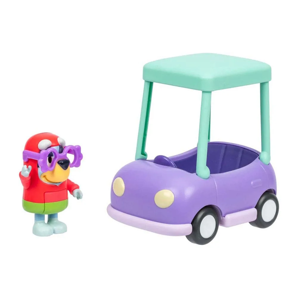 Bluey Mini Figure Playset – Janet and Granny Car 7.6 cm 3