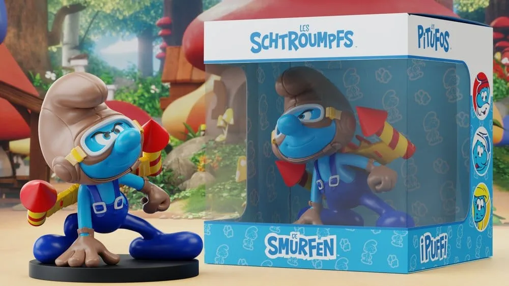 The Smurfs Statue – Jetpack Smurf 10 cm 4