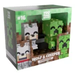 Minecraft Vinyl Figures – Wolf and Creeper Monitor Buddiez 5