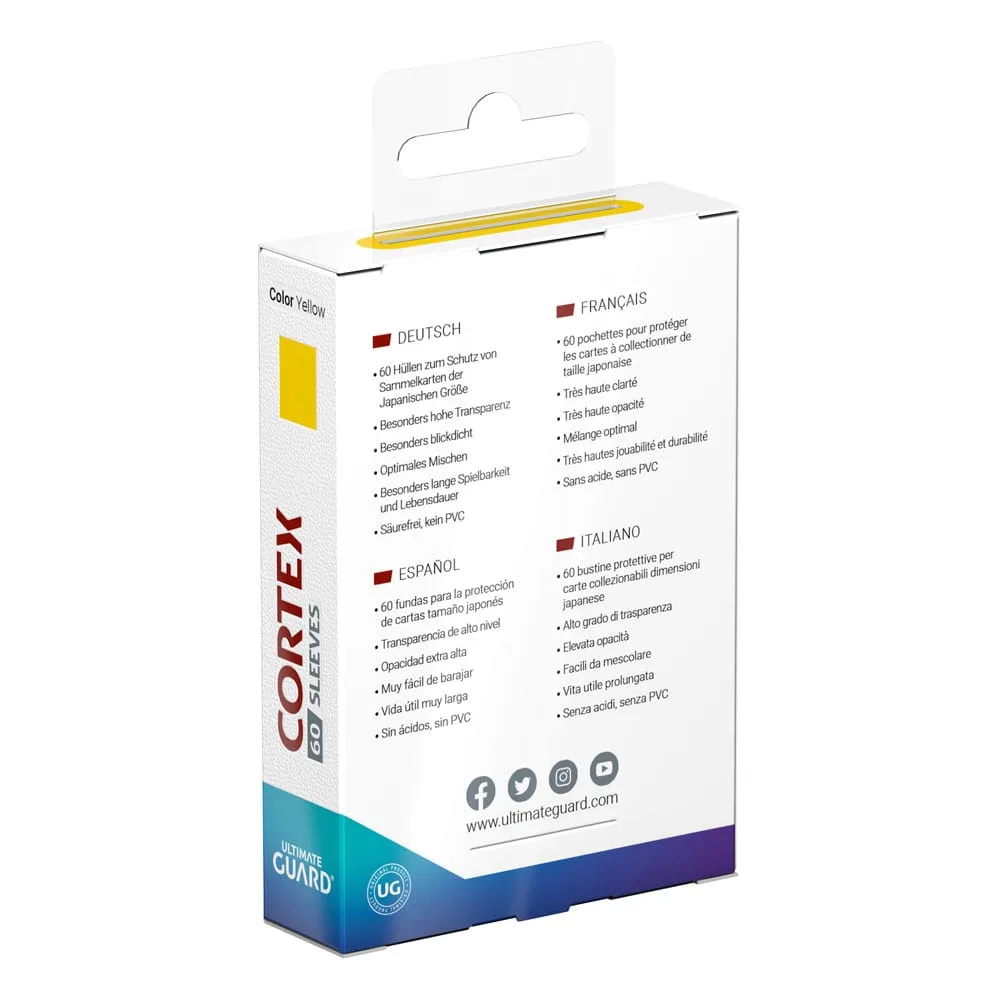 Ultimate Guard Card Sleeves – Yellow Cortex Japanese Size 62 x 89 mm 4