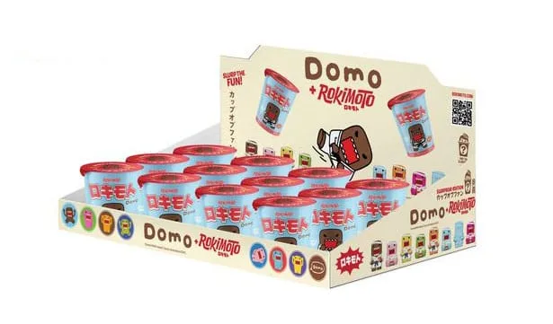 Domo and Rokimoto Blind Box Figures – Display of 12 5 cm