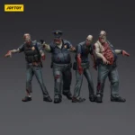 Zombie Dark Source Action Figures – Male Police 4-Pack 8 cm 2