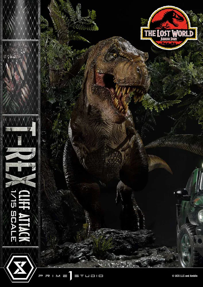 Jurassic Park Statue – Lost World T-Rex Cliff Attack Bonus 53 cm 19