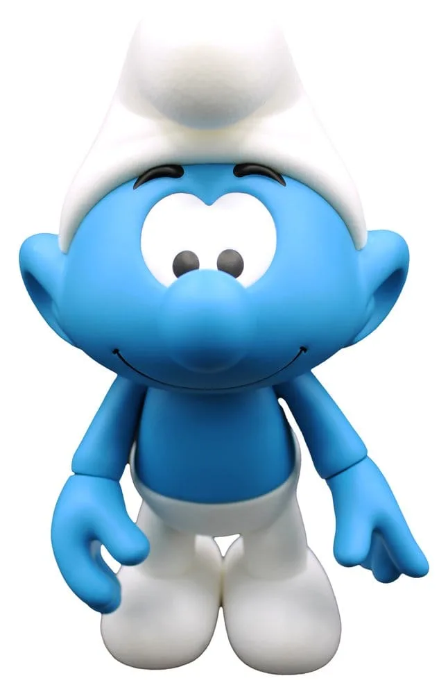 The Smurfs Vinyl Figure – White and Blue Flocked Smurf 19 cm