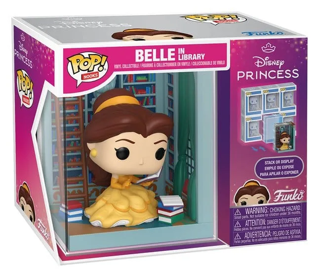 Beauty and the Beast POP Nooks Diorama – Belle in Library 16 cm 2
