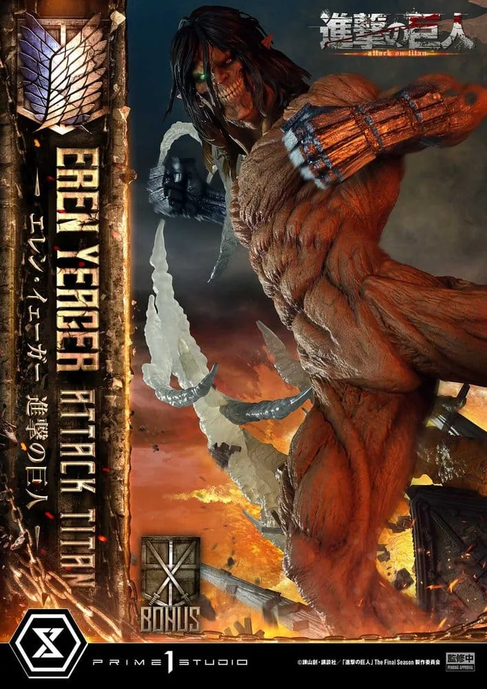 Attack on Titan Statue – Eren Yeager Attack Titan Bonus Version 81 cm 4