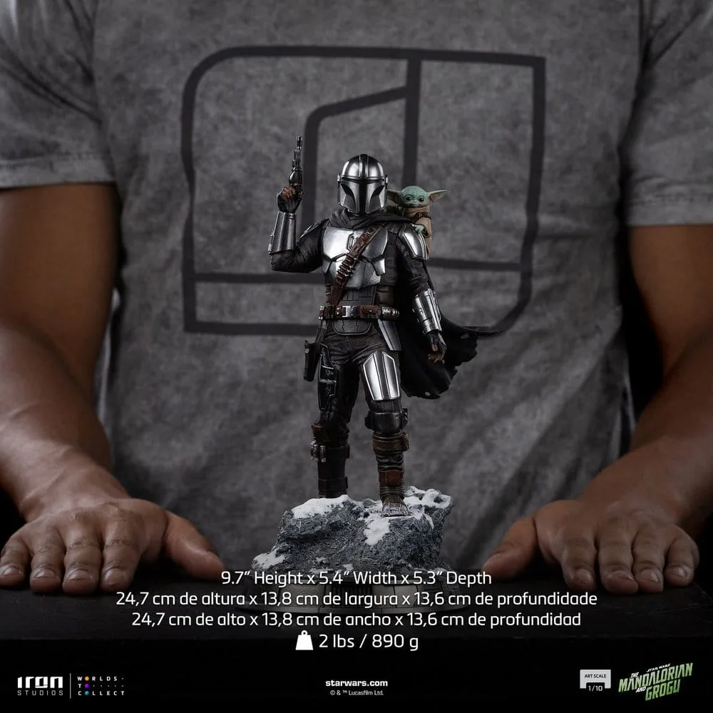 Star Wars Art Scale Statue – The Mandalorian and Grogu 1/10 25 cm 2