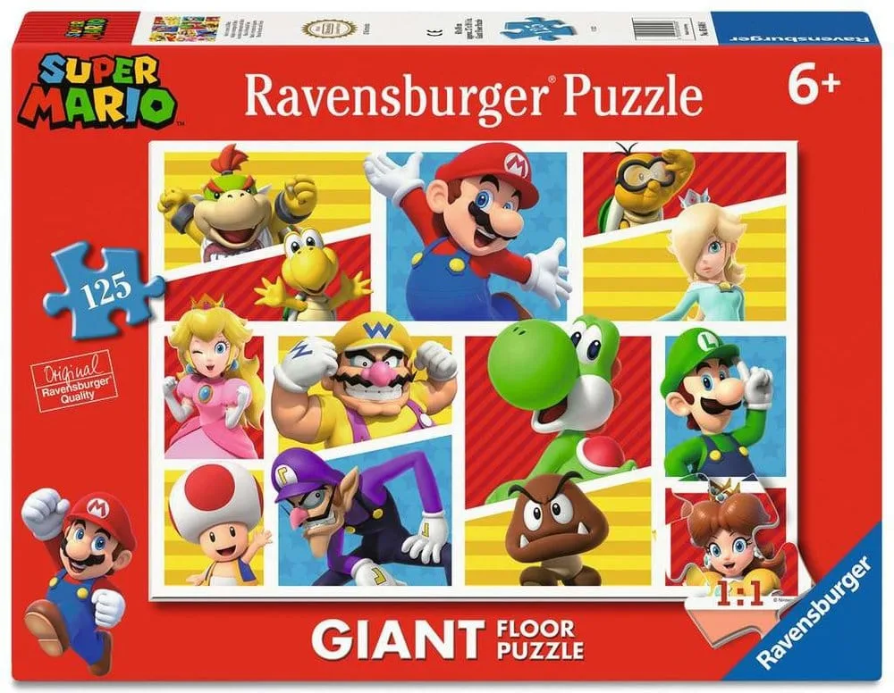 Super Mario Floor Puzzle – Friends and Foes 69 x 49 cm